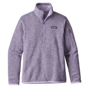 Patagonia Women’s Quarter Zip-Up Sweater Purple